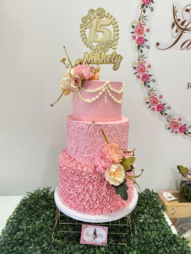 tarta rosa de boda